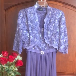 R & M Richards Tea length dress in 14. Worn once.